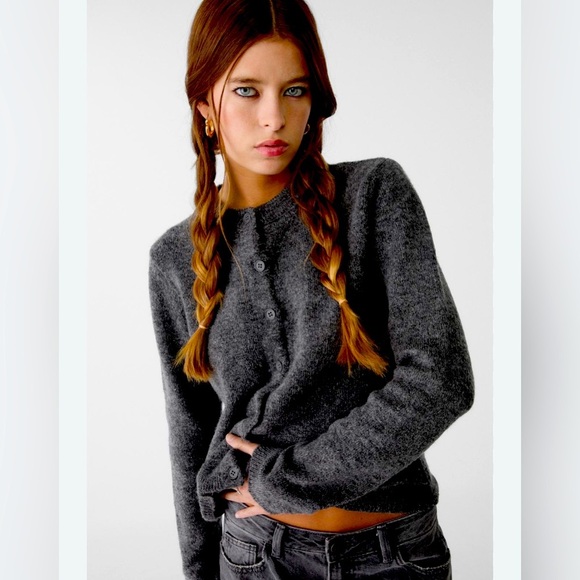 VTG 2000s Dolce&Gabbana Cashmere Blend Cardigan w Lace Trim Details - Picture 1 of 7